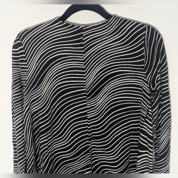 Marimekko Women's Salakka striped jersey dress long sleeve black white Size XXS - Picture 5 of 9